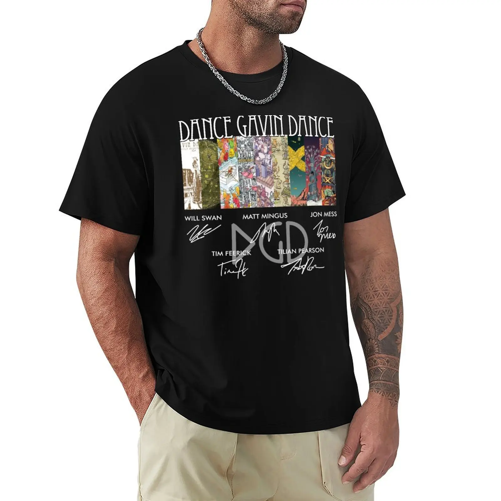 Dance Gavin Dance Will Swan Matt Mingus Jon Mess, Graphic Trending Unisex Youth T-Shirt Vintage Style Printed Top