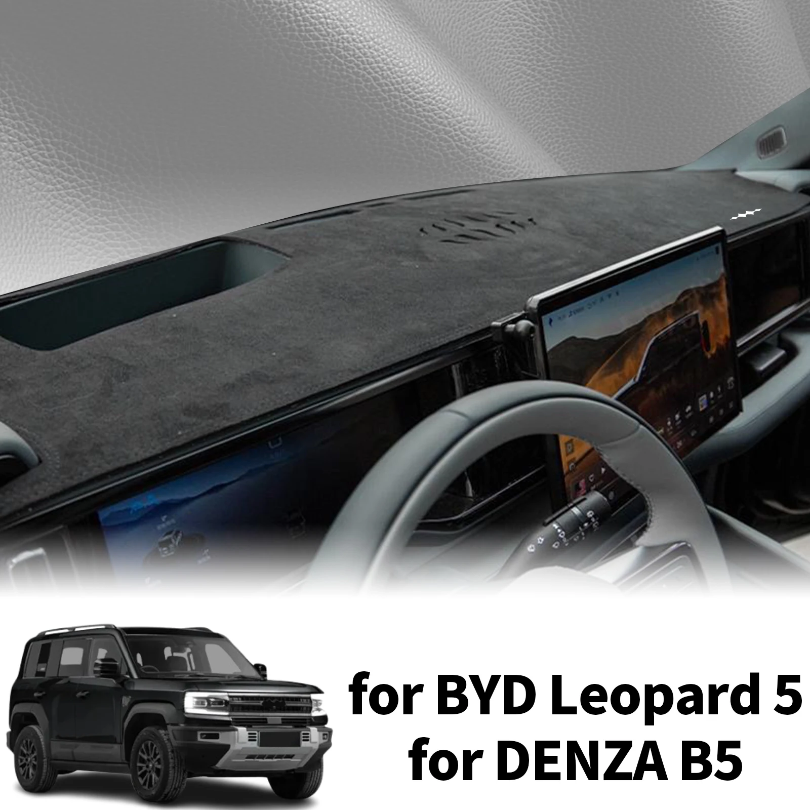 

fit for BYD Formula Leopard 5 2025 2026 DENZA B5 Car Accessories Dashmat Dashboard Cover Pad Sunshade Protective Carpet DashMat