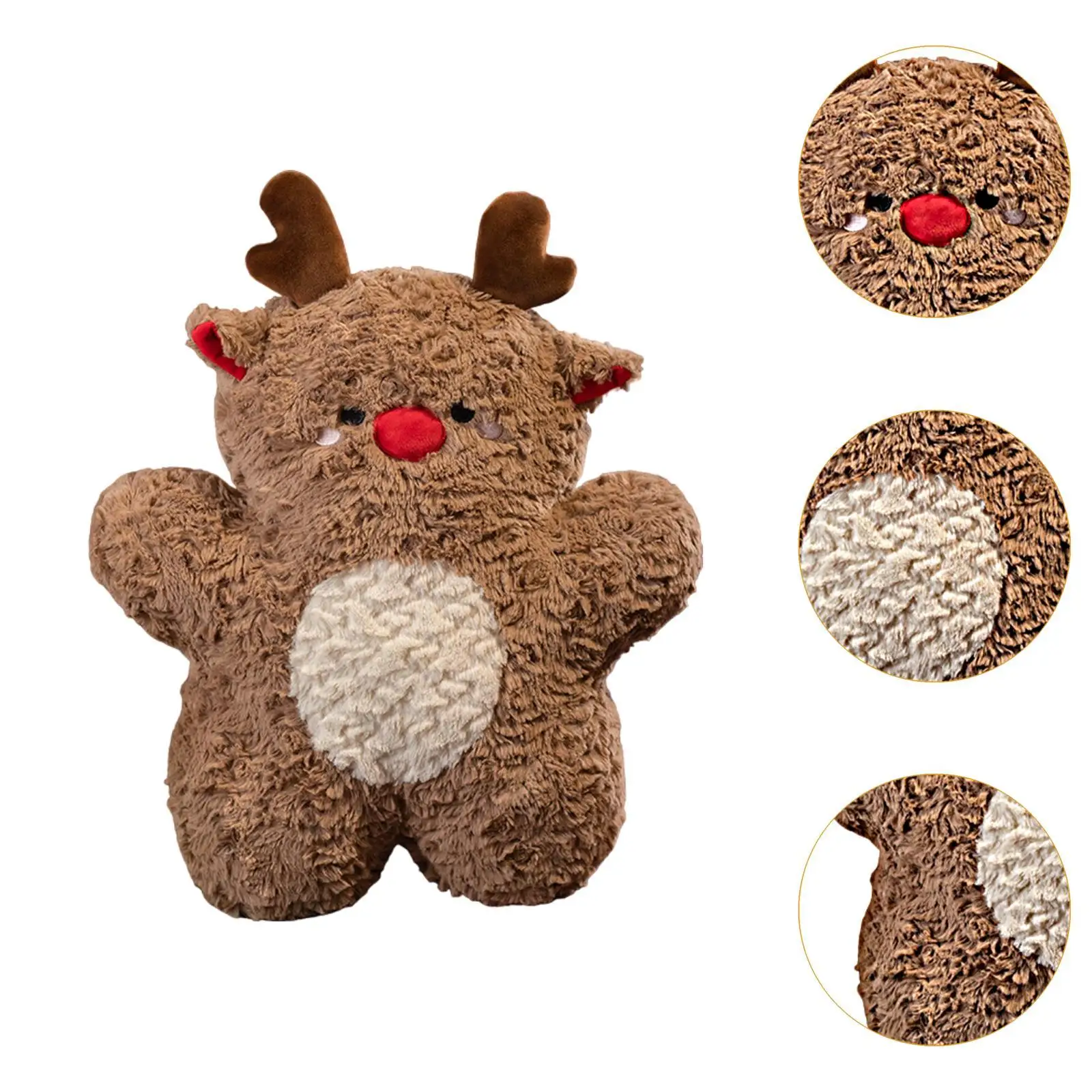 Schattig Pluche Kerstspeelgoed Ornament 45Cm Knuffel Fantasierijk Spel Voor Kerstcadeau Valentijnsdag Winter Vakantiehuis Familie