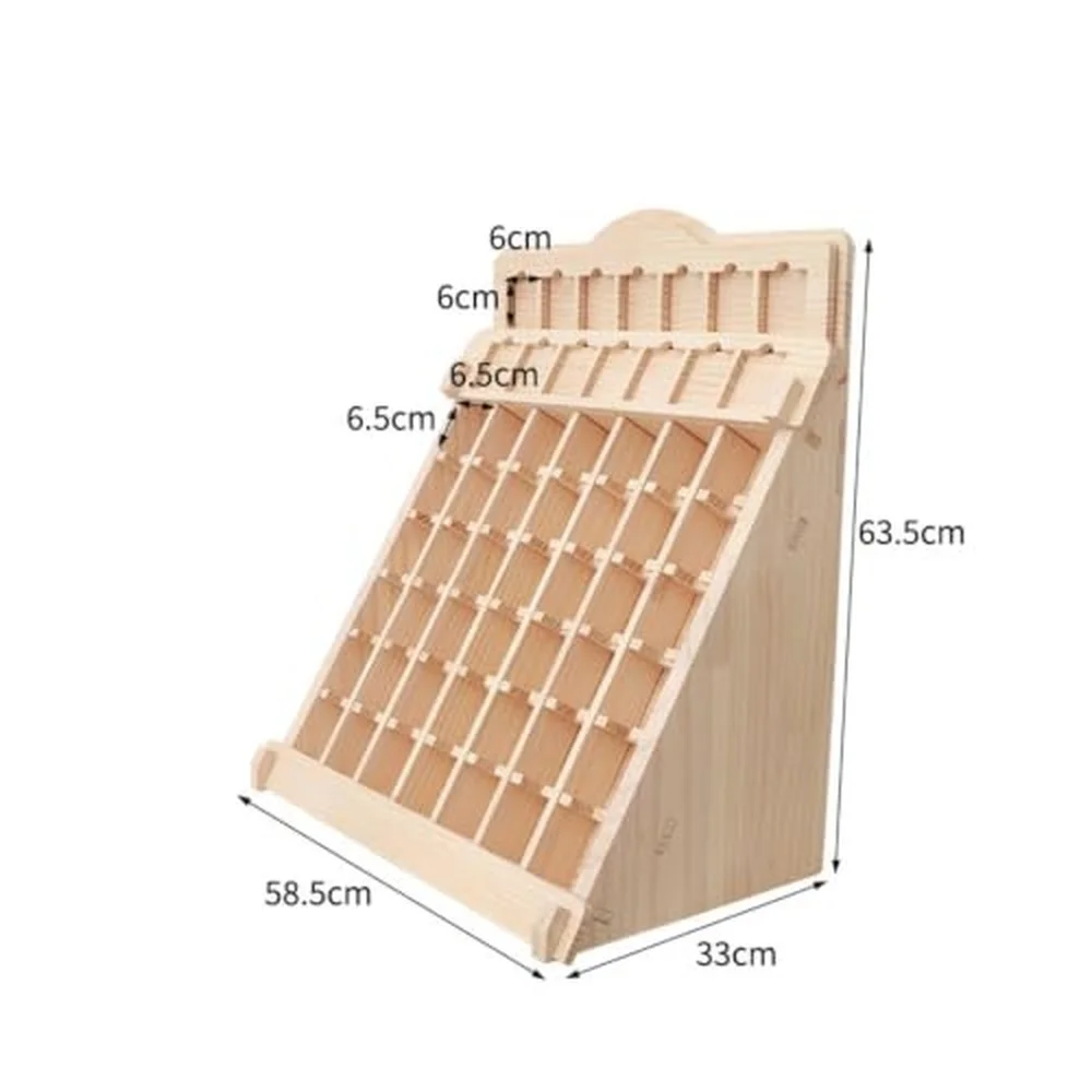 Multi Layer Display Rack Wooden Stand Organizer Shelf With Slanted Front Panels Multiple Slots Stable Base Desktop Solid