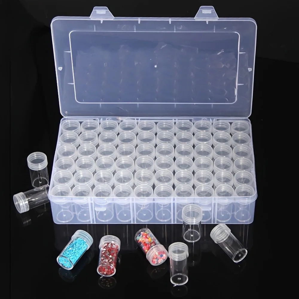 24/30/60-Bottle Diamond Painting Storage Boxes, Including Number Stickers, Label Stickers, Diy Organization And Storage Tools.