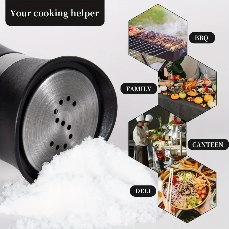 مجموعة مكونة من قطعتين من برطمانات توابل قابلة لإعادة الاستخدام، مثالية للشوي والفلفل والملح والمختومة والمقاومة للرطوبة ومستلزمات المطبخ