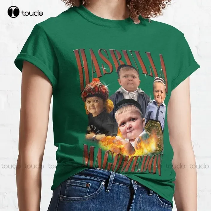 Hasbulla Magomedov Meme Classic T-Shirt Mens T Shirts Graphic Outdoor Simple Vintag Casual T Shirts Xs-5Xl Printed Tee