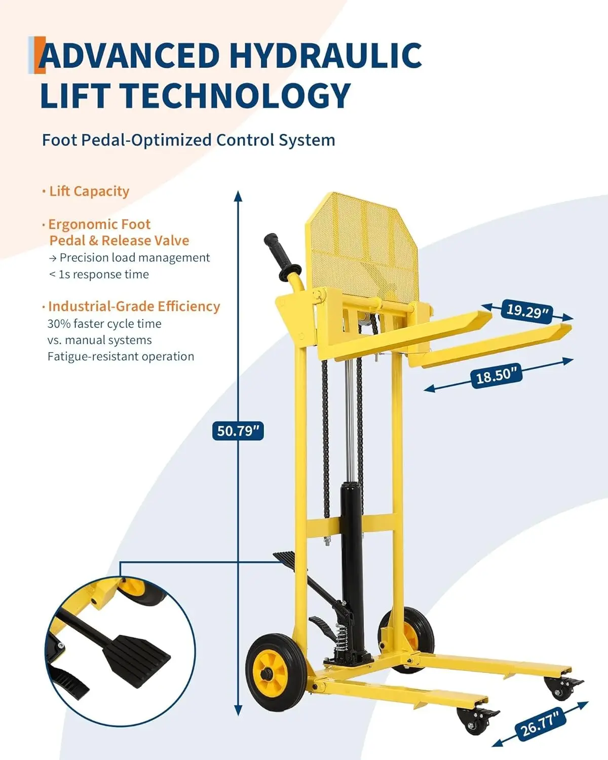 440Lbs Hydraulic Material Lift 36