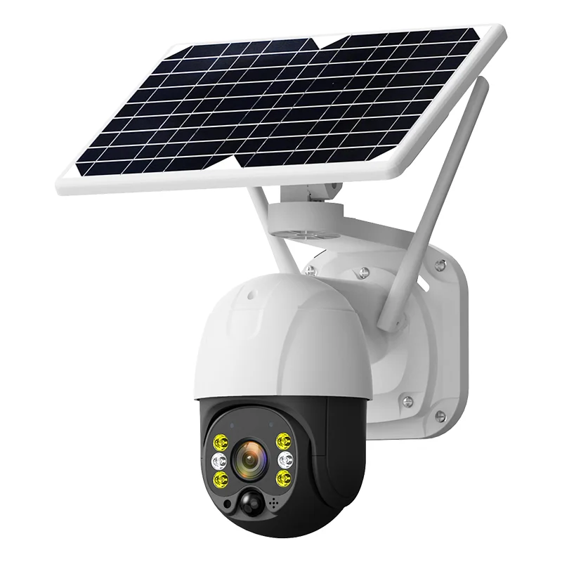 2MP 1080P iCsee APP Solar Power WIFI / 4G  IP Dome Camera Full Color AI Humanoid Detection Home Security CCTV Baby Monitor