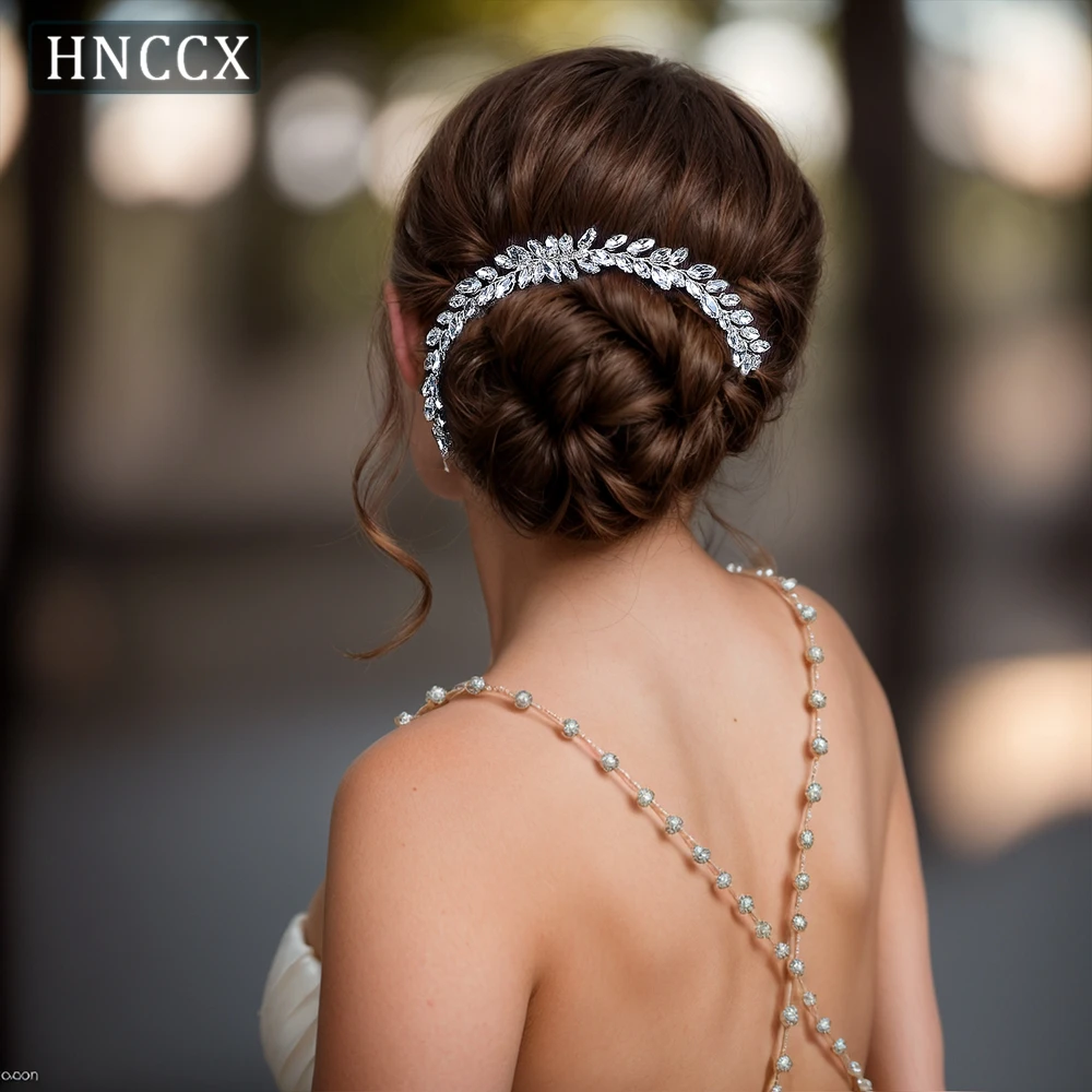 

HNCCX Bridal Full Rhinestone Hair Comb Headdress Accessories Bridesmaid Girls Hair Clips Elegants Woman Headwear for Party CP339