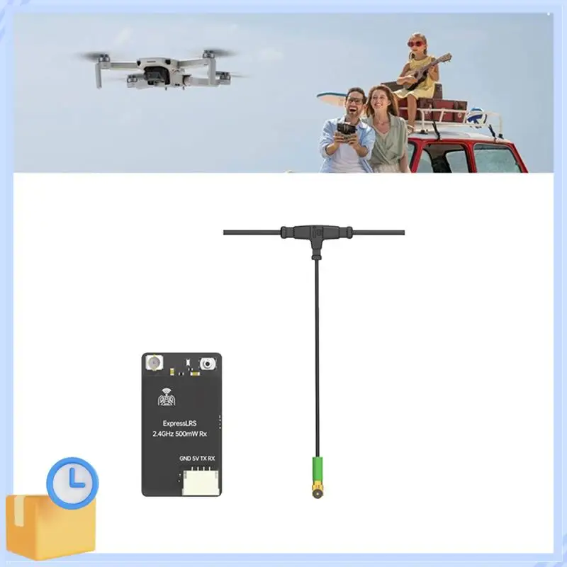 Popular Expresslrs ELRS 2.4Ghz 500Mw RX Receiver With Mini Antenna For RC FPV Racing Drone