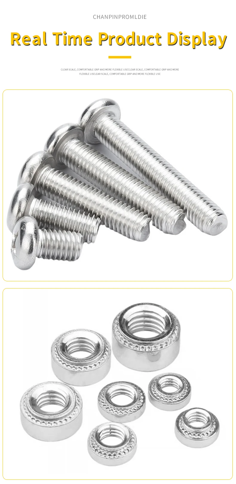 M2 m2, 5 m3 m4 m5 m6 Edelstahl-Druck niet mutter und Philips-Schraubens atz metrisch cls pem selbst klemmende Mutter für Blech – Detail 8