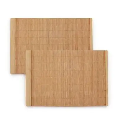 

2pcs Insulated Placemat Heat Proof Table Mat Bamboo Waterproof Easy Clean Premium Material Japanese Hawaiian