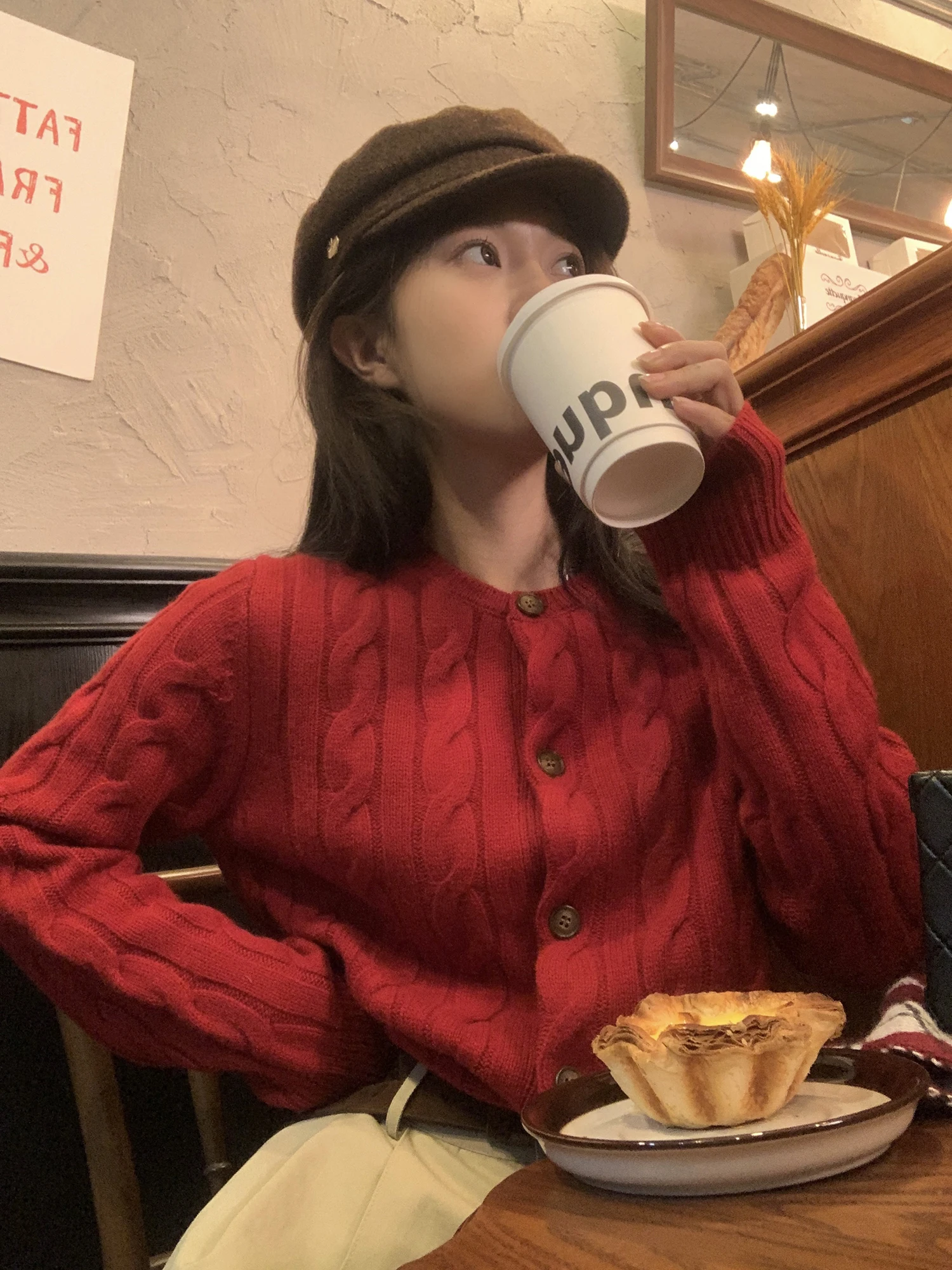 

Soft Classic Resurrection Full Wool Knitted Sweater Versatile Long Sve Women's Cardigan Retro Sle Winter Collection