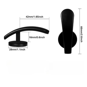 حامل ستارة عملي متين ، شماعات حائط ، حاجز ستارة ، خطافات معدنية مجمعة ، عقد ريترو ، 2 قطعة لكل مجموعة أفضل 10 بيع سحب الستارة - رقم 9