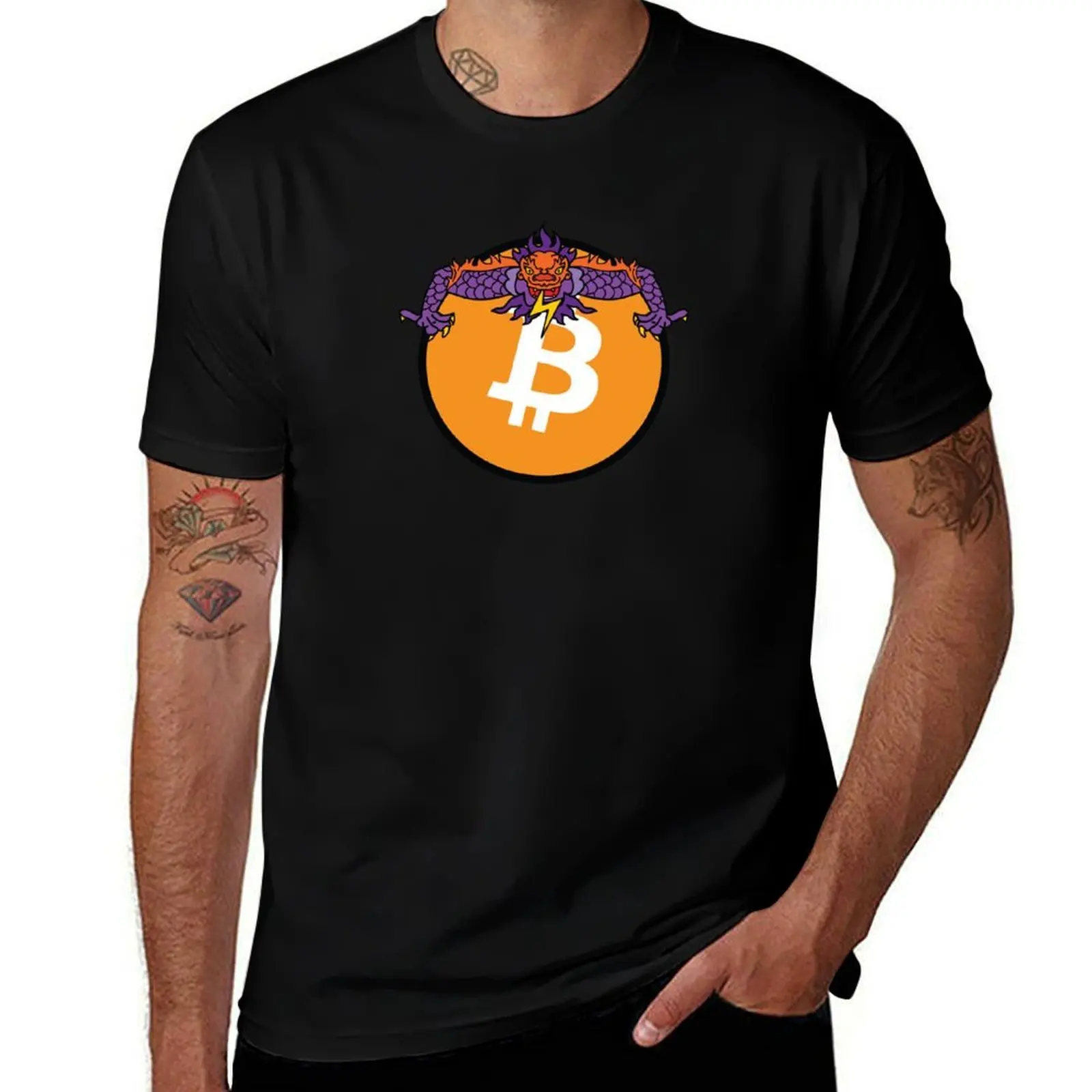 

Bitcoin Dragon T-Shirt baggy shirts Luxury man designer shirts mens fashion