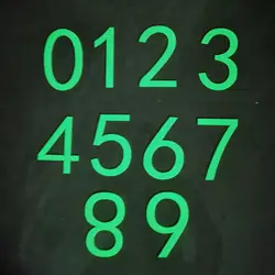 night acrylic paste door number glow-in-the-dark digital living room liquor cabinet room door sign bathroom 3D door decoration