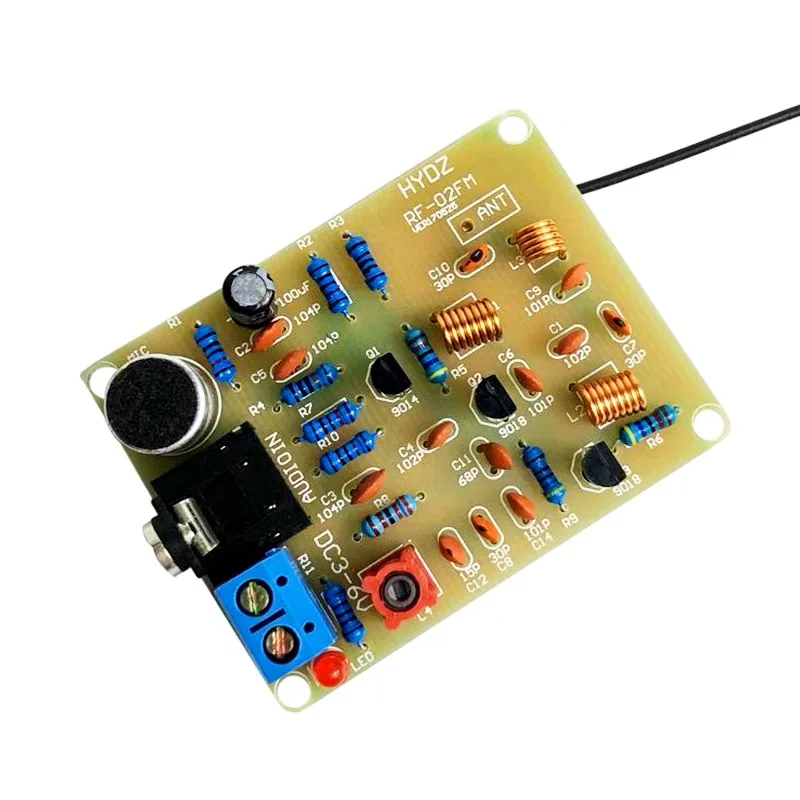 76-108MHz FM Stereo Radio DIY Kit Wireless FM Transmitter and Receiver Module Frequency Modulation Soldering Practice Project