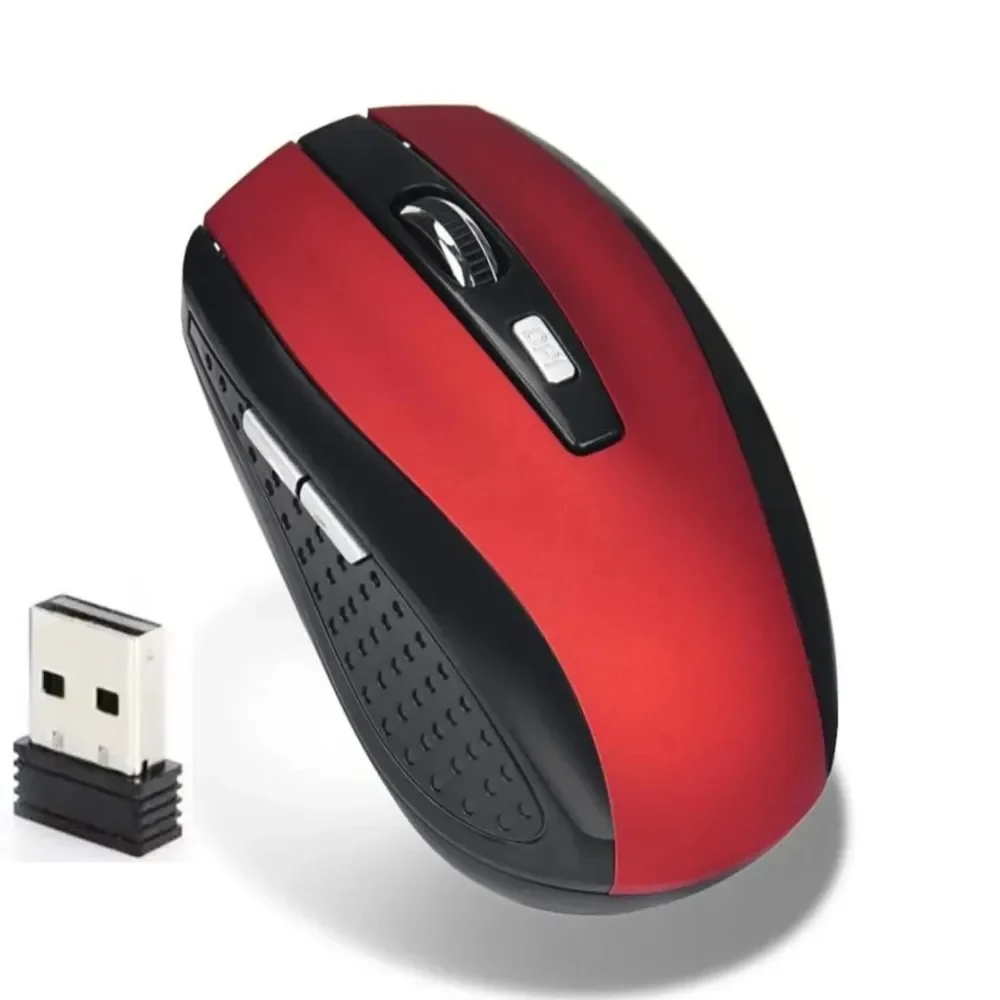 Computer Mouse Wireless USB Adjustable DPI Raton Wireless Gaming 6 Button Optical Mouse USB Receiver for Computer PC Accessories