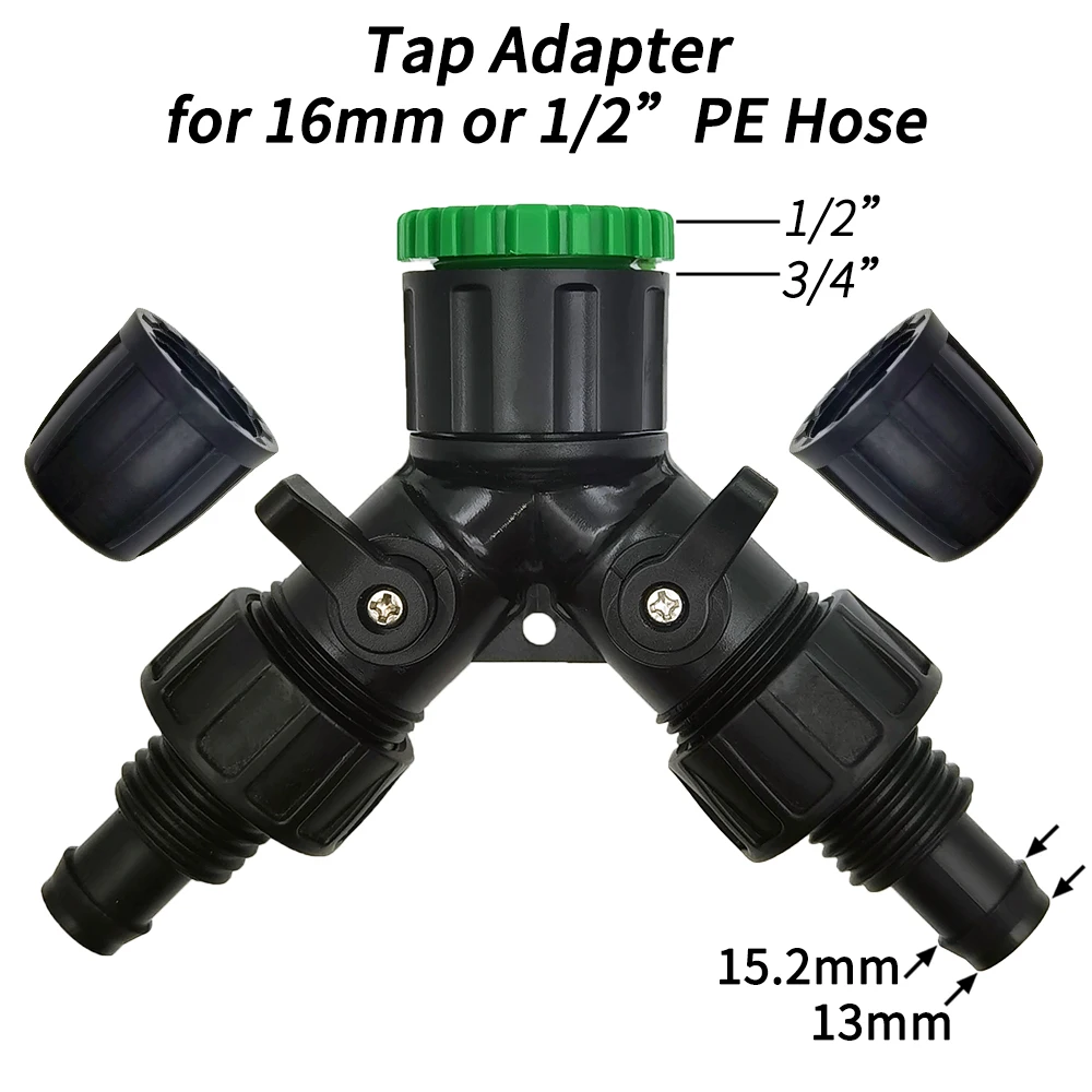 WUJIE-Adaptateur de séparateur de tuyau HP Tap, outil de tube à 2 voies et 4 voies, connecteur 1/2 en effet 3/4 en effet à 1/4 e