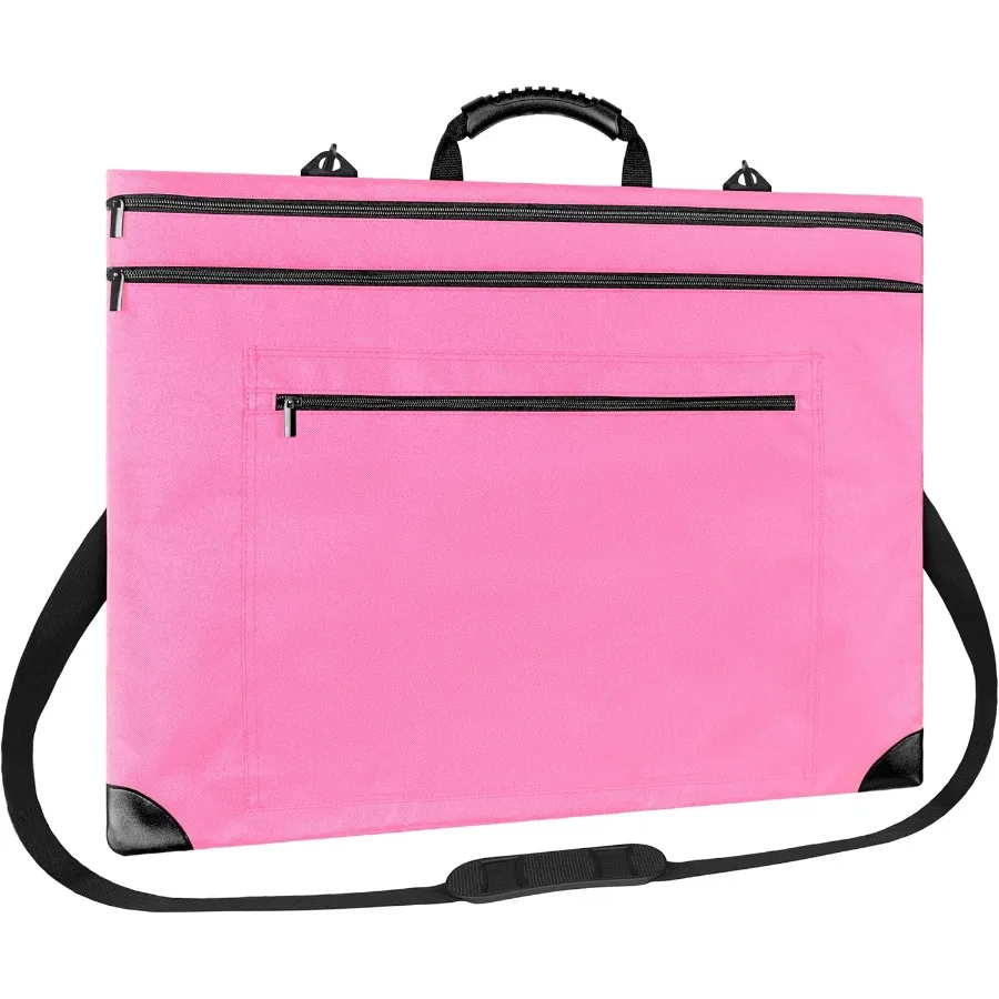 Lightweight Art Portfolio Bag with Detachable Shoulder Strap for Artists: Ideal for Carrying Paintings Posters Sketches and Dra