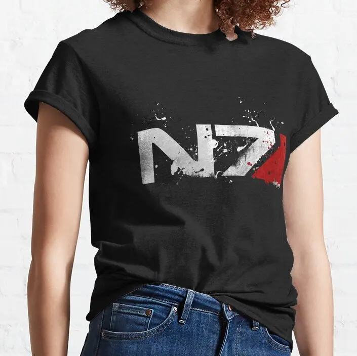 

Mass Effect Distressed N7 T-Shirt plain t shirts for women tshirts woman