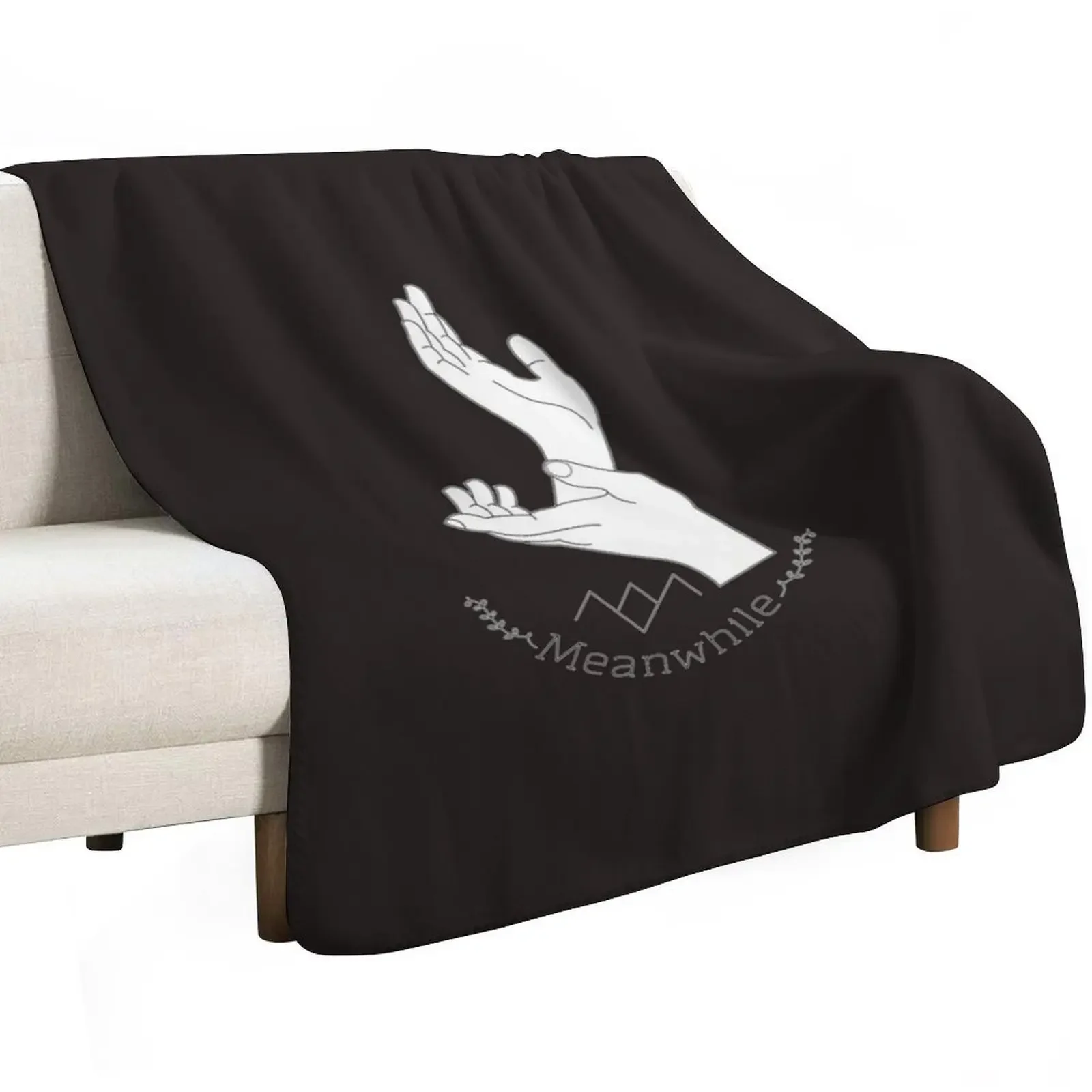 Custom Twin Peaks Laura Palmer Meanwhile Hands Owl Cave Logo Throw Blanket Soft Plush Blanket As Housewarming Gift