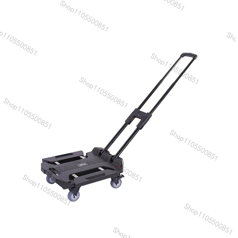 Folding Portable Flat Truck Fully Folding Household Luggage Truck Trailer Express Trolley Shopping Small Pull Truck