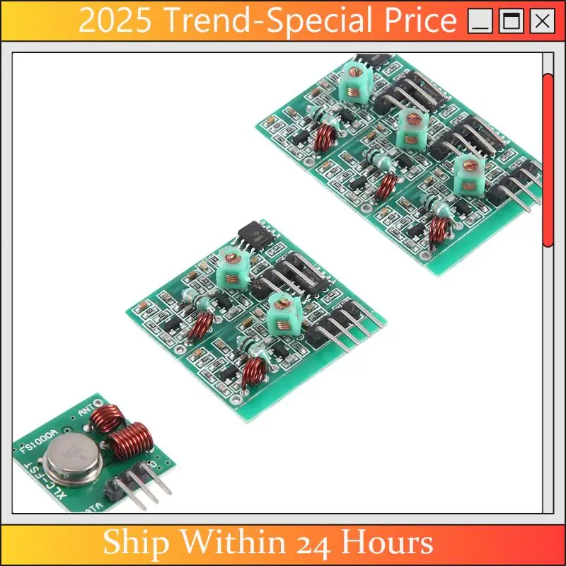 CHYY Top 315MHZ Ultra โมดูลโมดูลเครื่องส่งสัญญาณไร้สายสัญญาณกันขโมยตัวรับสัญญาณแบบพกพาโมดูลความถี่ Easy To Us