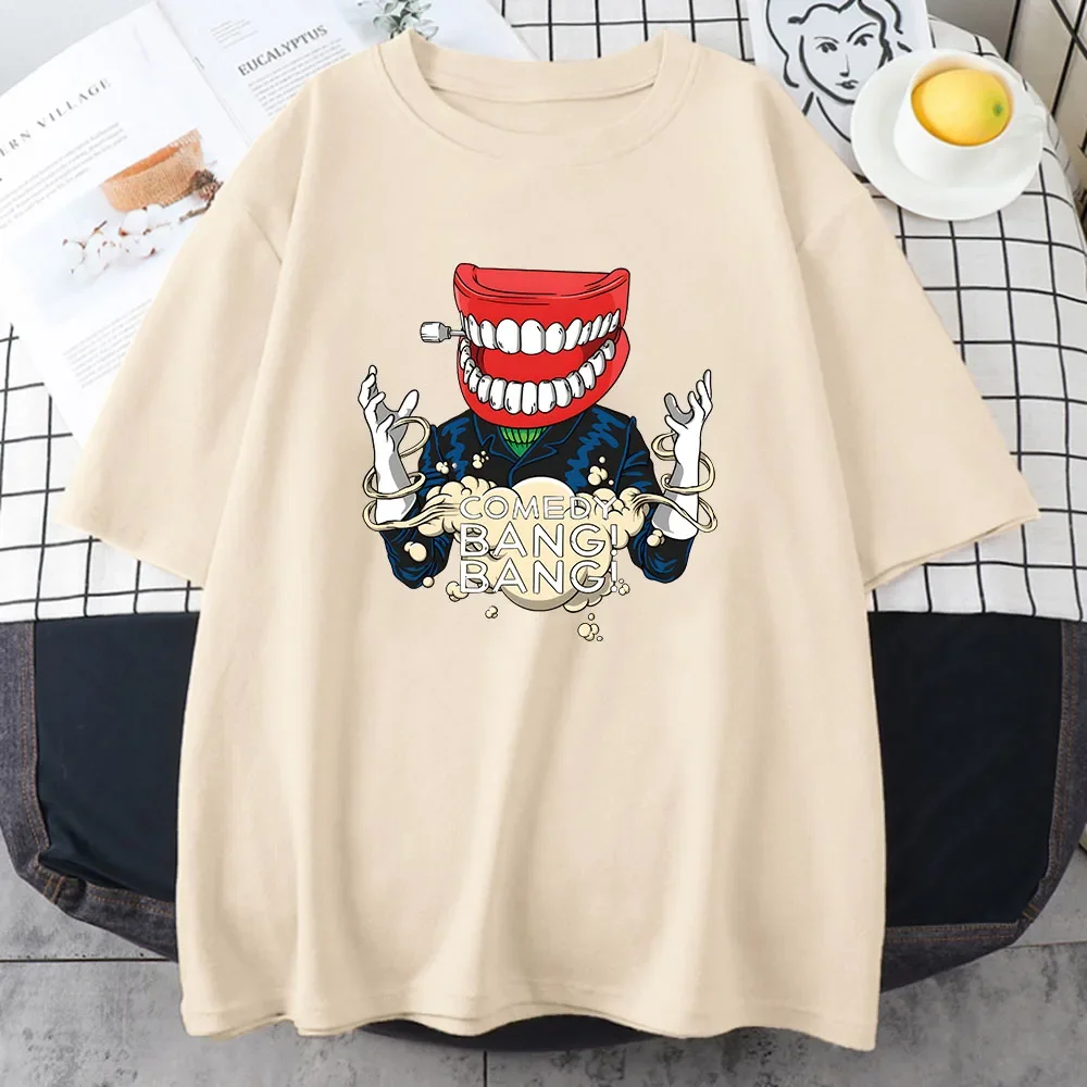 Programs Comedy Bang! Bang! Series T-shirt Into Your Mouth Tour 2024 Graphic Tee-shirt Funny Cartoon Printing Tshirts Aesthetic