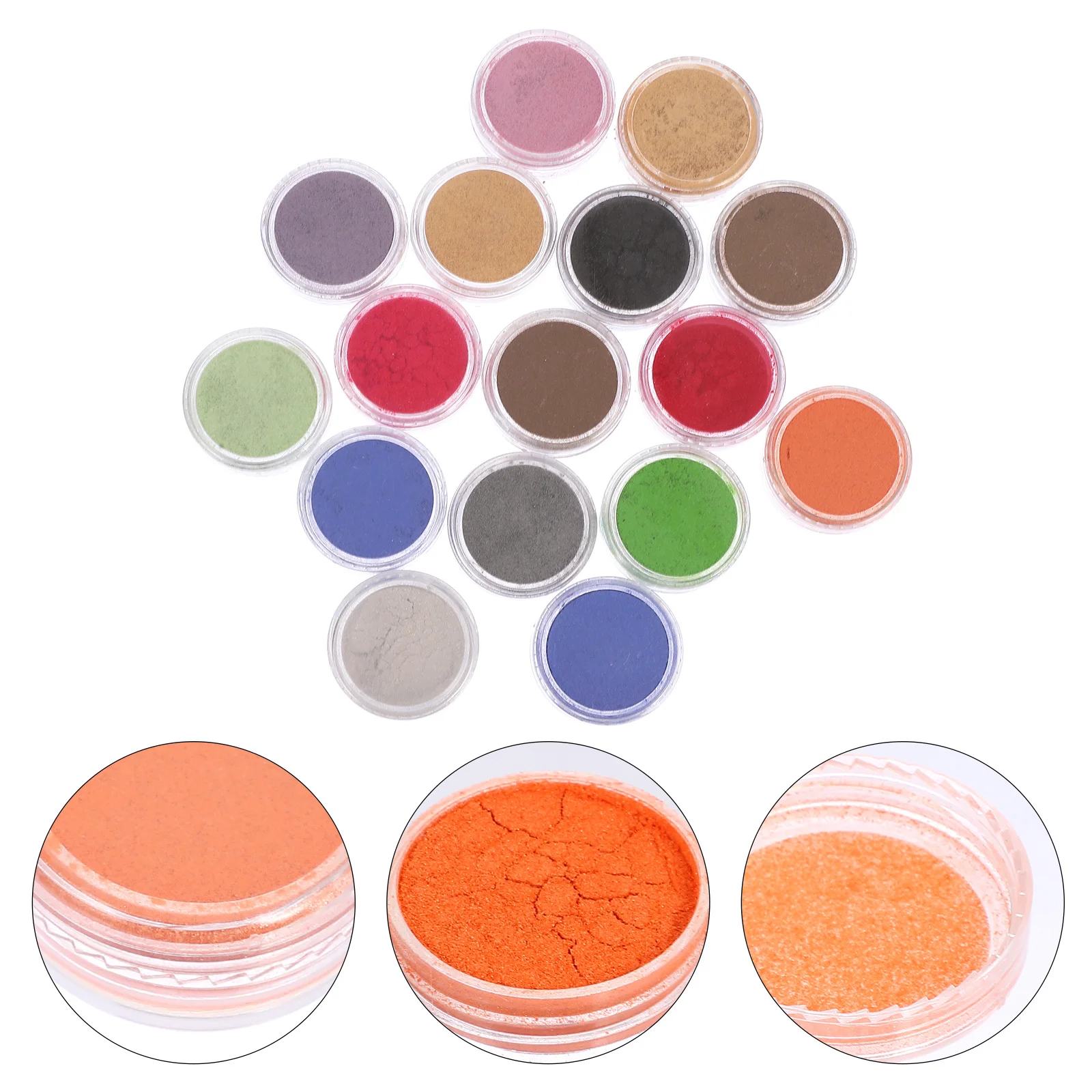 

16pcs Pearl Powder Glitter Eyeshadow Makeup Dust Nail Art Pigment Pink Shimmer DIY Craft Party Accessories Skin Friendly Non