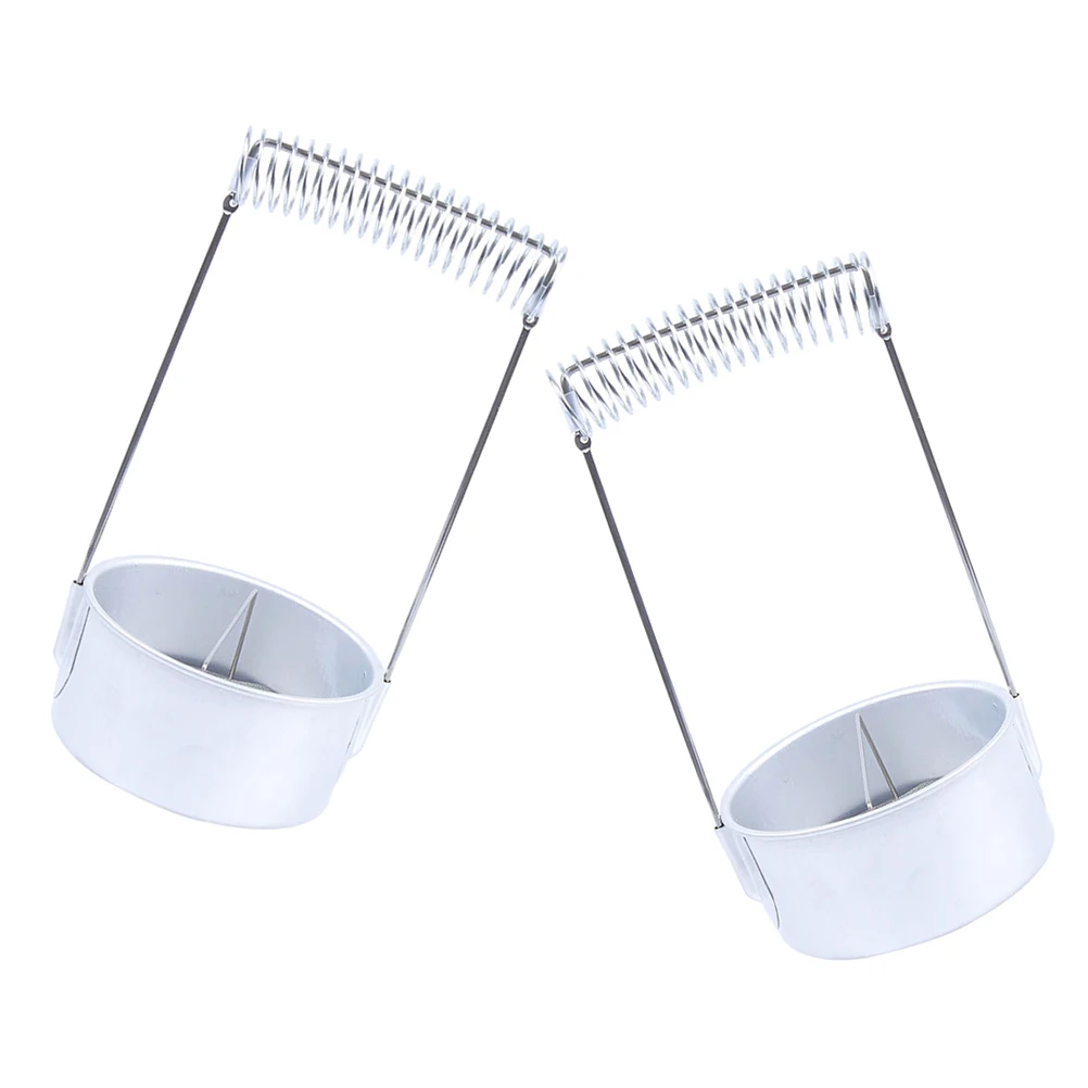 

2pcs Stainless Steel Brush Cleaning Barrel Durable Fine Mesh Base Integrated Design Stable Modern Minimalist Oil Painting Brush