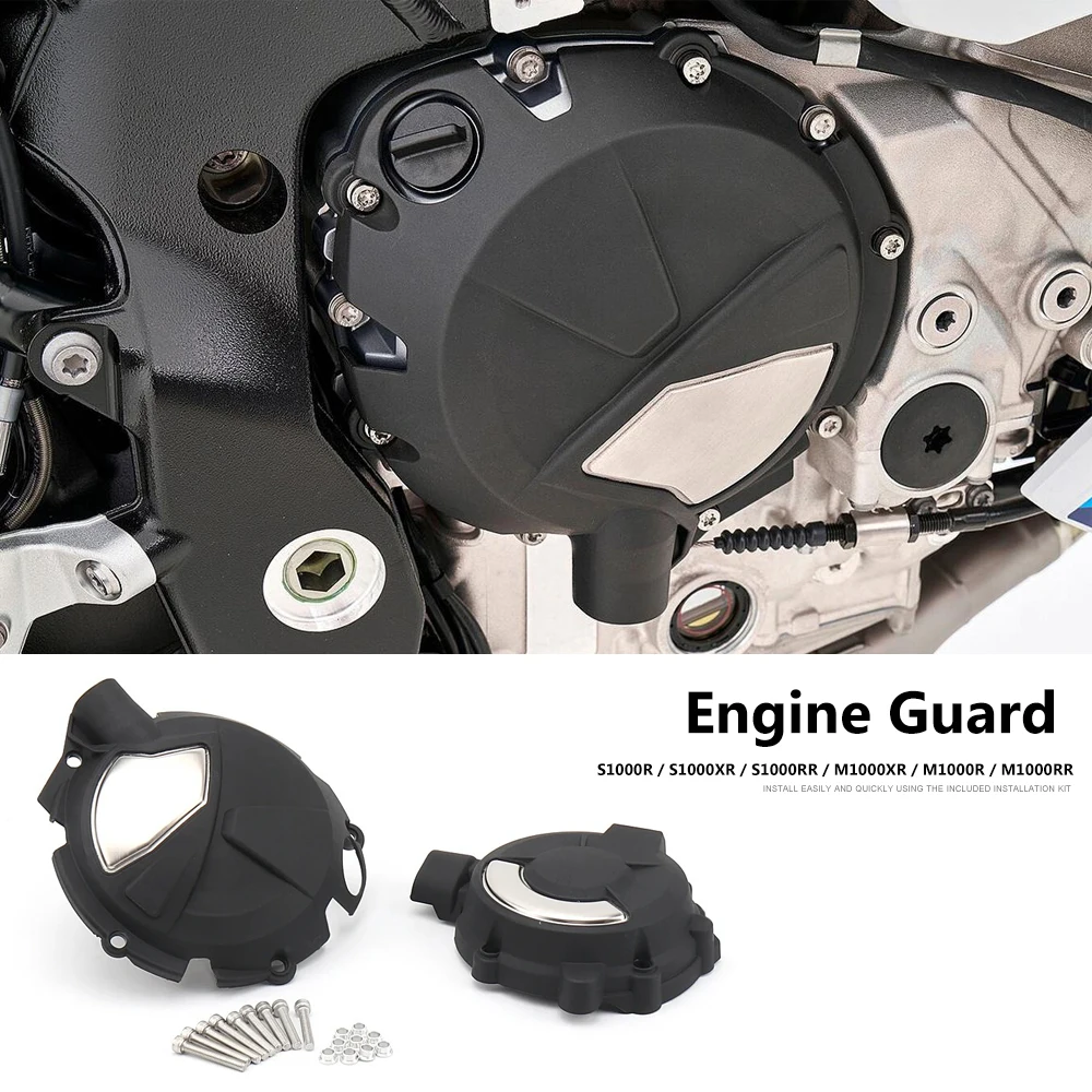 

Motorcycles Engine Cover Head Protection Clutch Alternator Cover Engine Guard For BMW S1000R S1000XR S1000RR M1000XR M1000R 2025