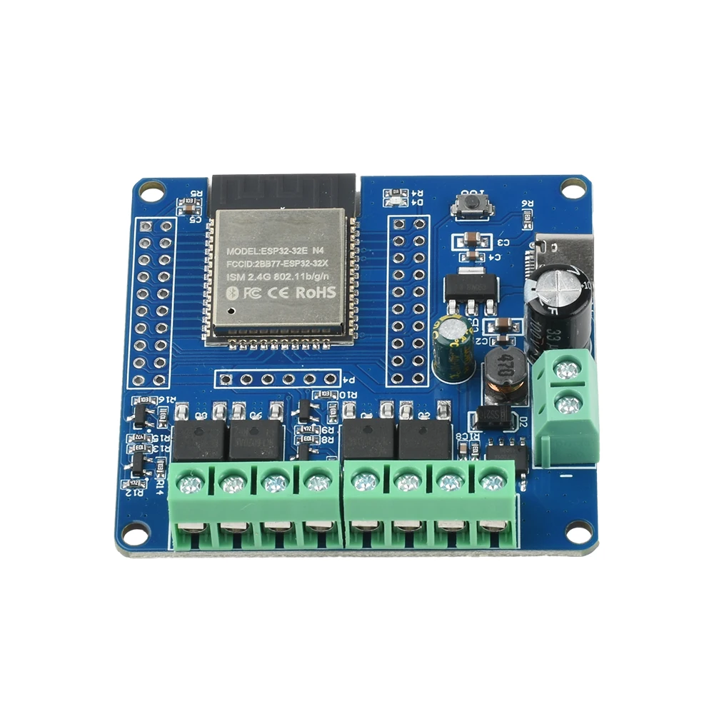 DC 5-60V ESP32 2/4-Way MOS Switch Module Single-Way Relay Module ESP32-32E Module WIFI Bluetooth Development Board UART Burning