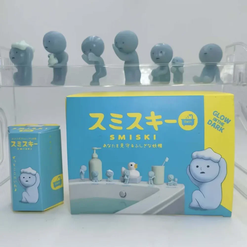 

Smiski Blind Box Bath Series Anime Figure Noctilucent Toys Model Collect Doll Decoration Accessory Christmas Gifts Toy