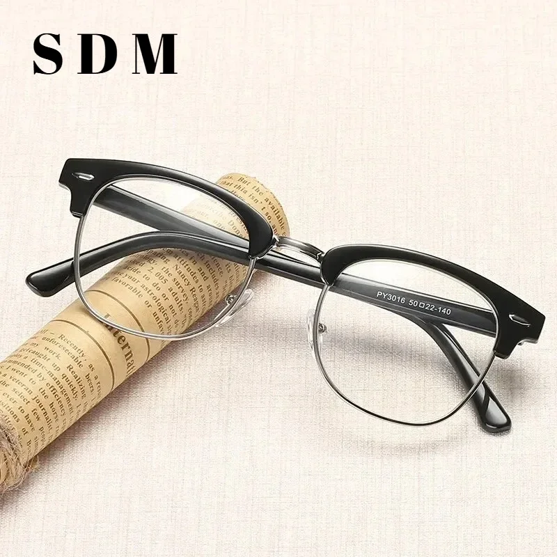 1pcs Men Retro Anti Blue Light Computer Glasses Reading And Gaming GlassesEV