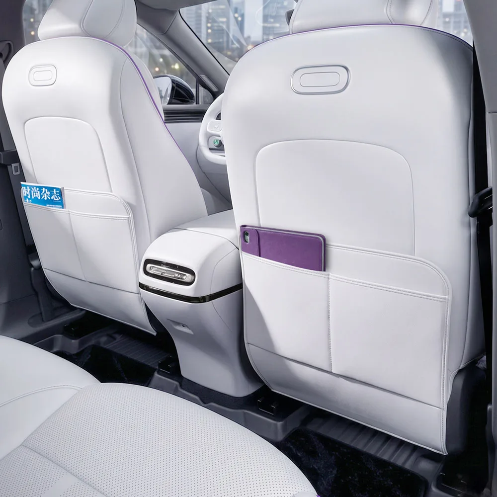 2 Pcs Seat Back Anti Kick Pad For XPENG MONA L03 2026 Automotive Parts Original Color Leather Protective Pad Stain-resistant