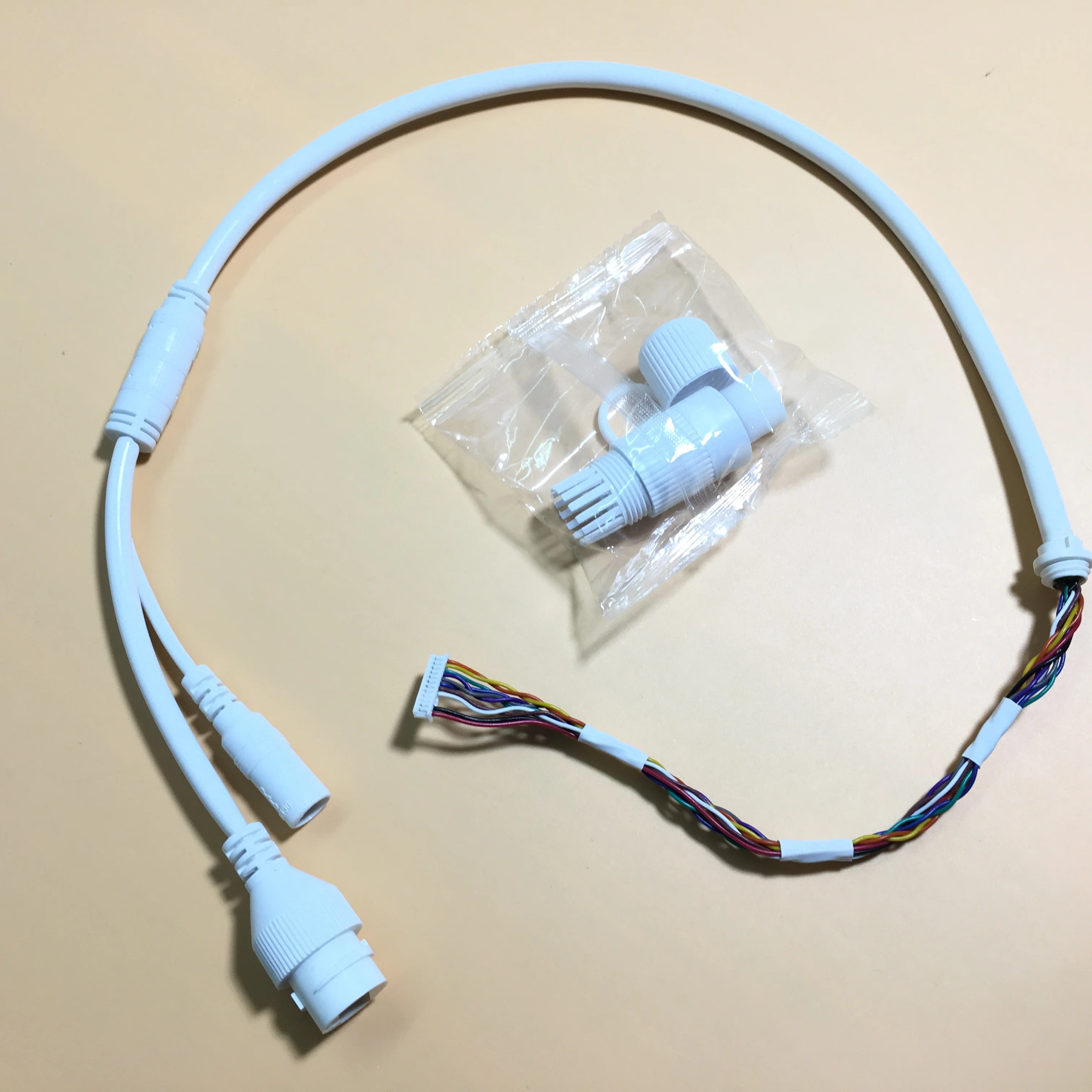 Ethernet Lan Cable PoE RJ45 Network Cable 12 Pin 10 core For Dome hikvision ip camera