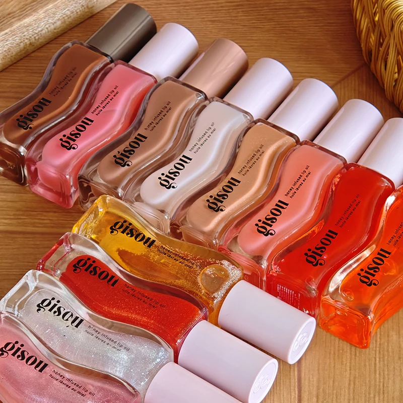 Gisou Hot Sale Lip Oil Watermelon Honey Strawberry Essence Lip Gloss Long Lasting Hydrating Moisturizing Lipstick Brand Cosmetic