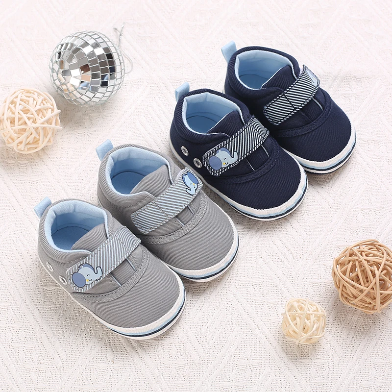 Newborn Baby Shoes Boys' Baby Casual Soft Sole Non slip PU Leather First Walking Shoe Crawling Baby Shoes 0-12 Months