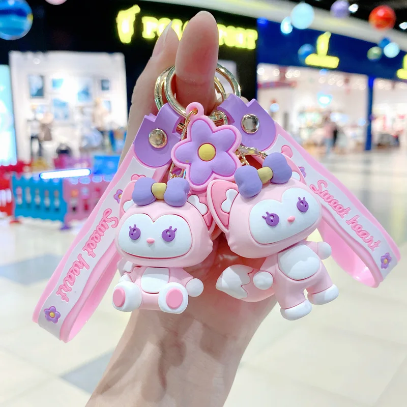 6cm Disney Linabell Cartoon Key Chain Lina Bell Figure Backpack Carkey Pendent Keychians Kawaii Keyring Accessories Gifts