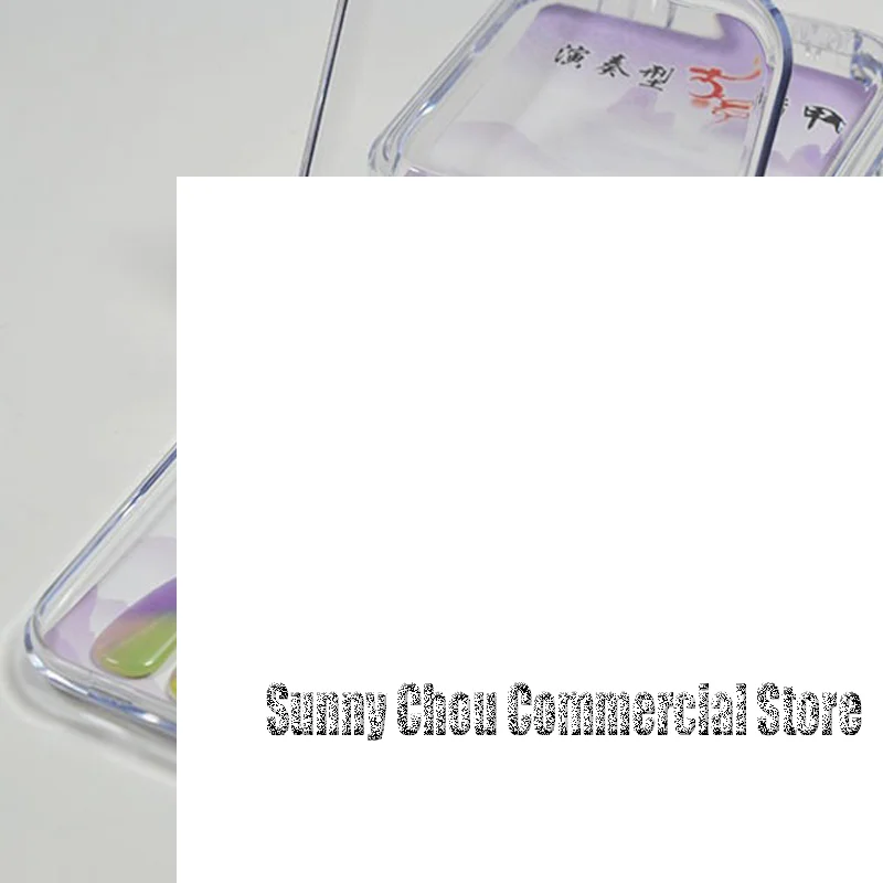 

Коробка для ногтей, чехол для таблеток, прозрачный акриловый пресс-нажим для хранения ногтей, акриловые коробки для хранения ногтей, аксессуары для инструментов для хранения ювелирных изделий