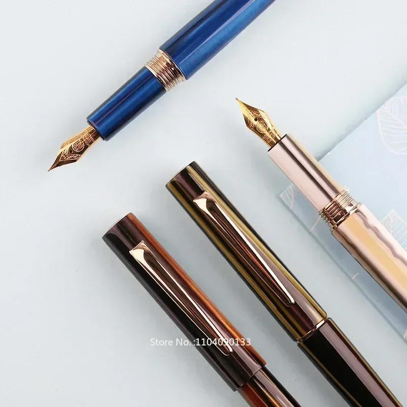 

Hot MAJOHN N3 Acrylic Fountain Pen Beautiful Stripes Iridium EF/F Nib 0.38/0.5mm Fashion Excellent Office Writing Ink Pen Gift