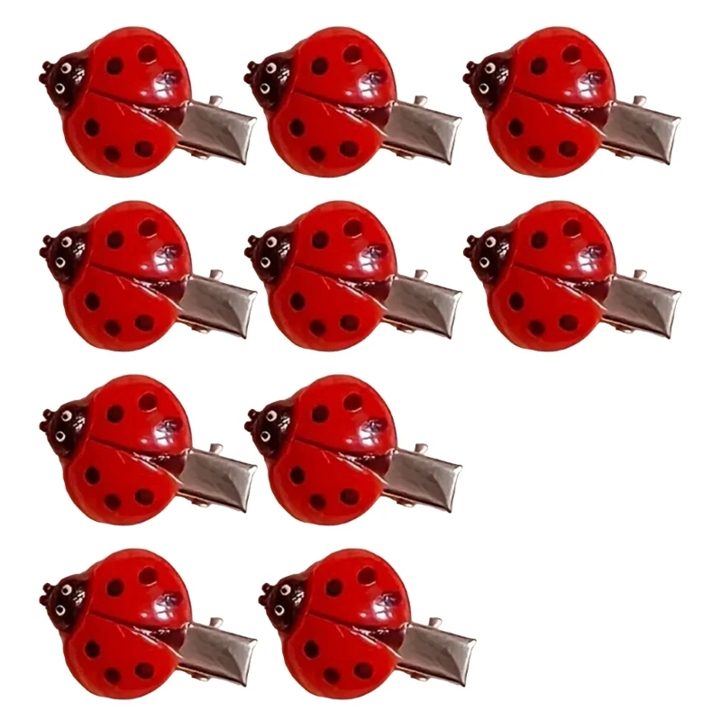 

10Pcs Realistic Insect Hair Clip Metal Hair Accessory for Kids Adults Daily Use 15UB