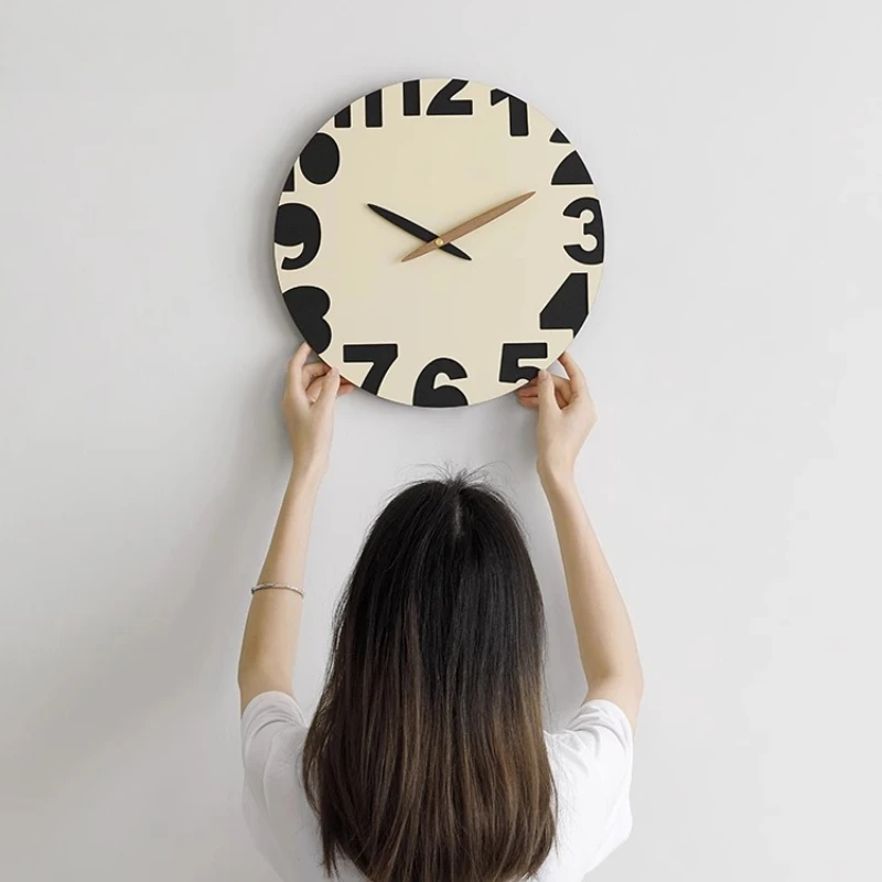 الشمال نمط غرفة مصمم ساعات الحائط بسيطة الحديثة الجدار الديكور مصمم ساعة حائط مستديرة Duvar Saati الديكور المنزلي