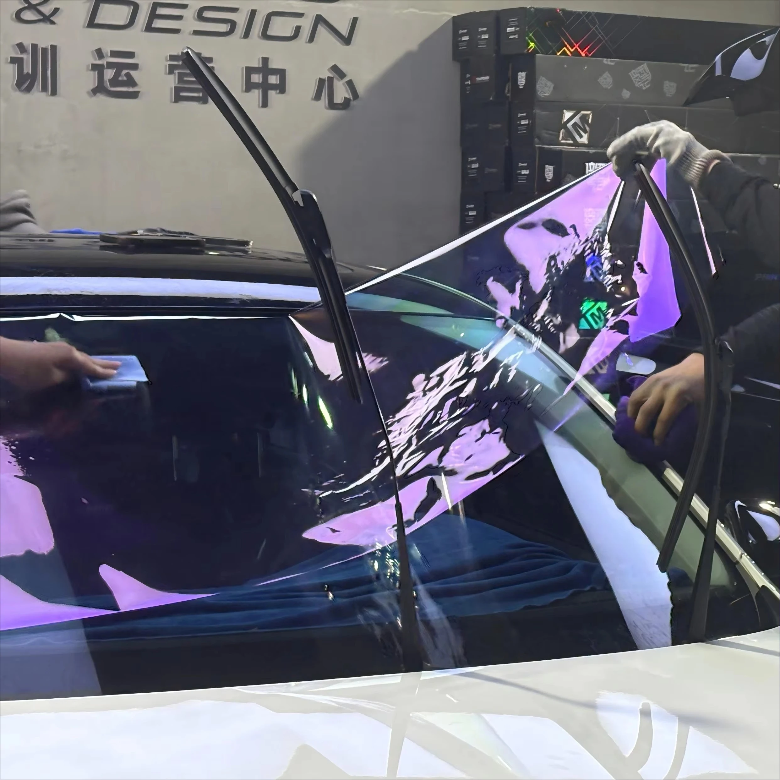 Car Window Tint Film Color Changing repel Scratch UV Proof Self-Adhesive PET with Privacy Protection