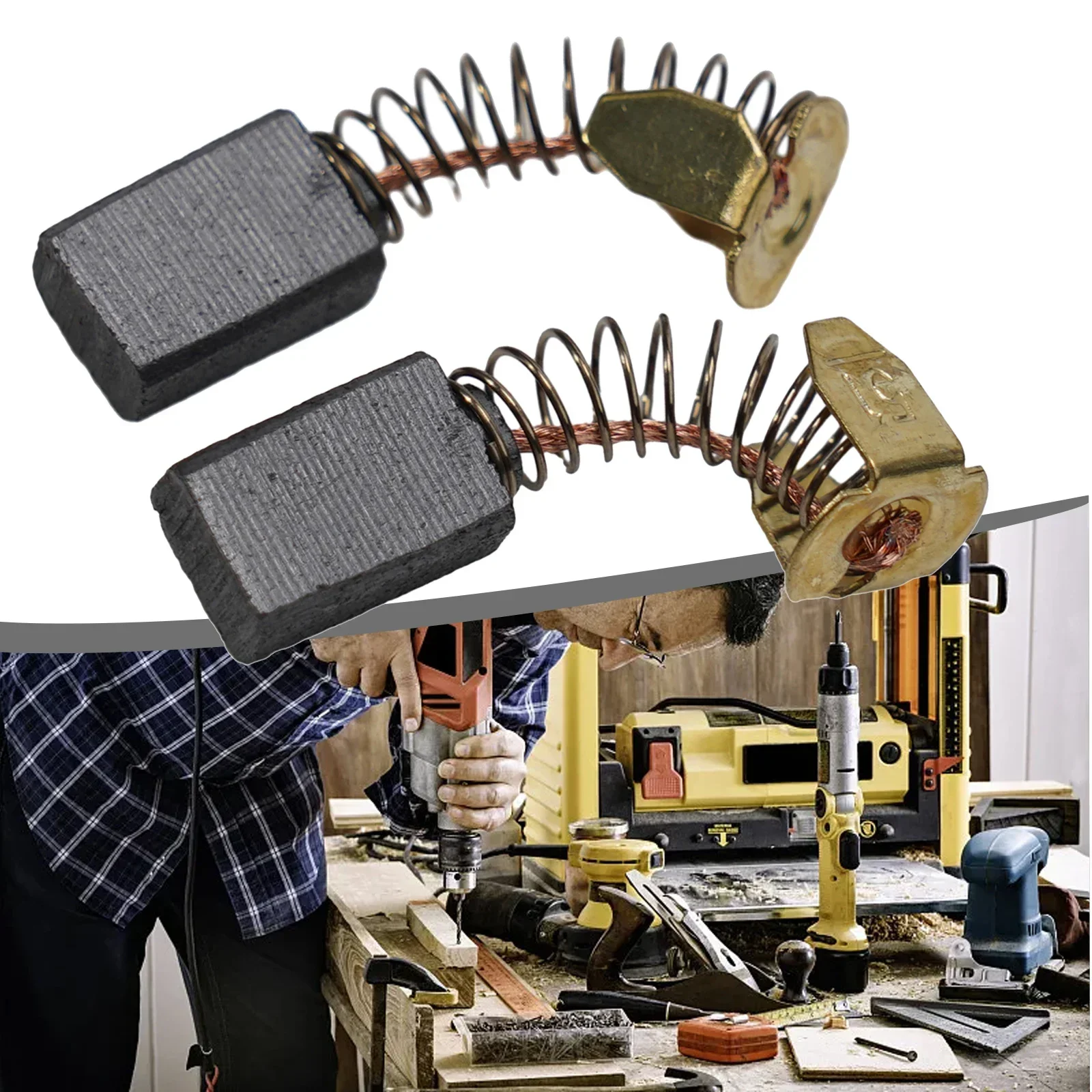 Poor Motor Operation Carbon Brushes Replacement Part Worn Brushes Carbon Brushes Electric Drills Poor Motor Operation