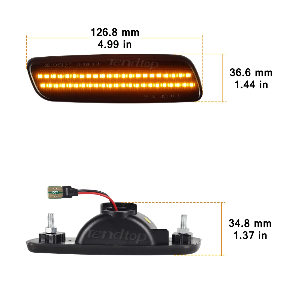LED Amber White Front Bumper Side Marker Light Front Blinker Fender Lamp  For Lexus IS300 LS400 GS300 GS400 GS430 Toyota Prius