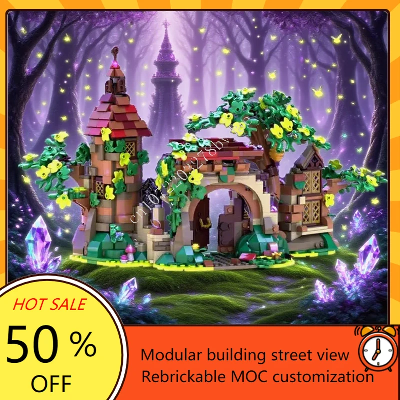 

1114PCS Customized MOC Ruins in the Enchanted Forest Academy Custom Puzzles Collection Technology Education Creative Toys Gifts