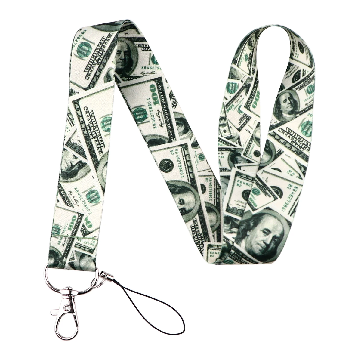 Dollar Vintage Neck Strap Keychain Lanyard Credit Card Holders Keycord Key Holder DIY Hanging Rope Phone Accessories