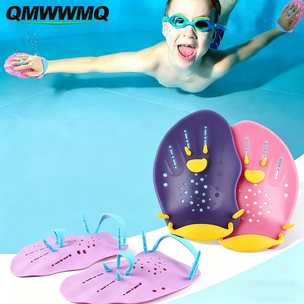1Pair Adult&Youth Water Sport Snorkeling Swimming Paddles Adjustable Freestyle Training Tool Hand Webbed Gloves Pad Protectors