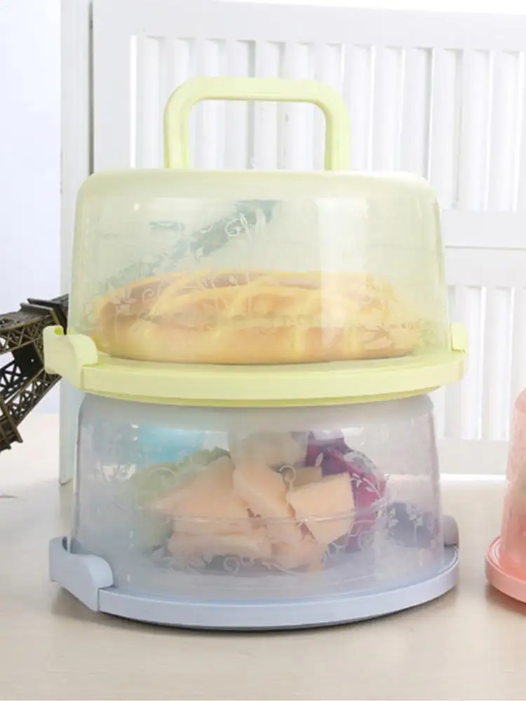 Cake Container Cake Containers With Lids Transparent Dome Reusable Airtight Box With Handl For Bakery Wedding Party Display view 5