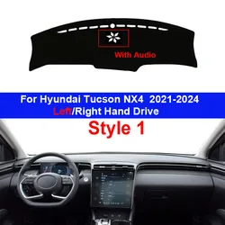 Auto Car Dashboard Cover Dash Mat Carpet Cape For Hyundai Tucson NX4 2021 2022 2023 2024 LHD RHD Console Protector Sun-Shade