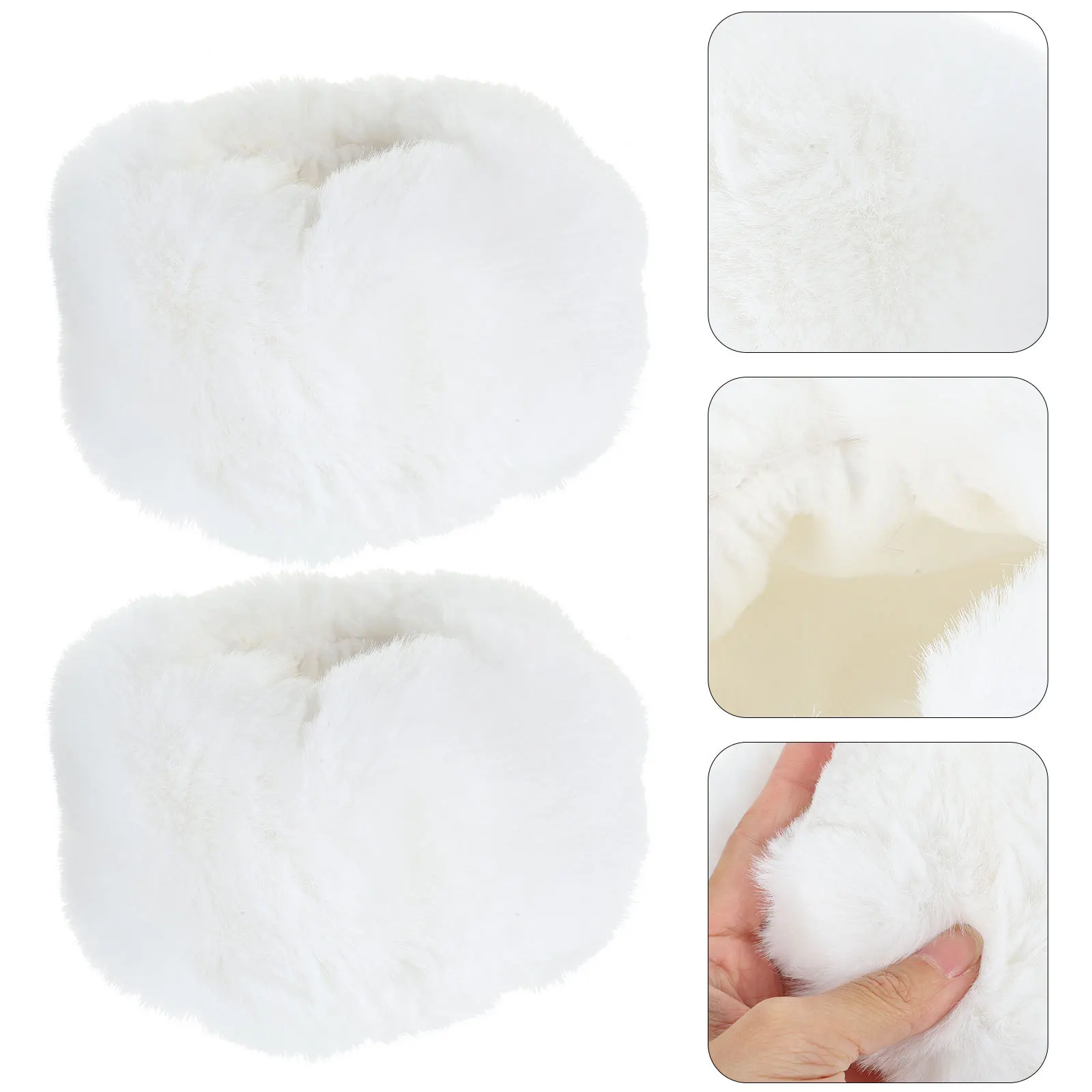 

2Pcs Imitation Rabbit Wrist Cover Oversleeves Warm Keeping Clothing Cuff Protector Adult Sleeve Winter Wrist Guard